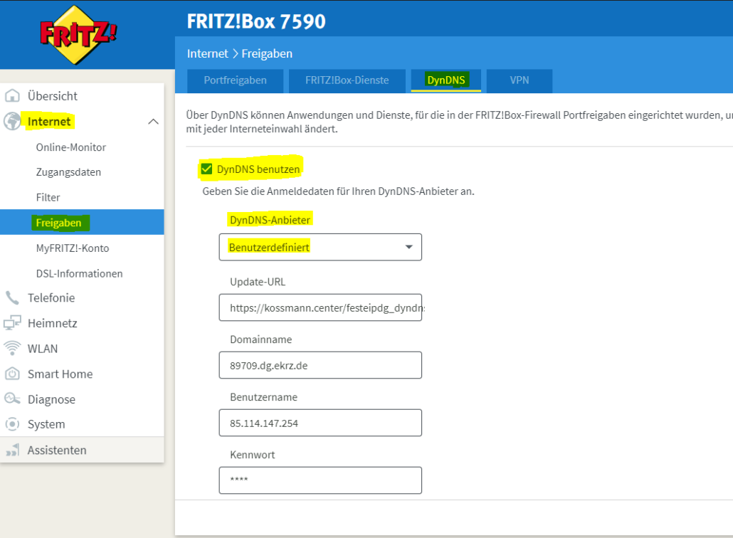 Das Avm Dyndns Update Ist Gescheitert AVM DynDNS Update Feste IPv4 für DG